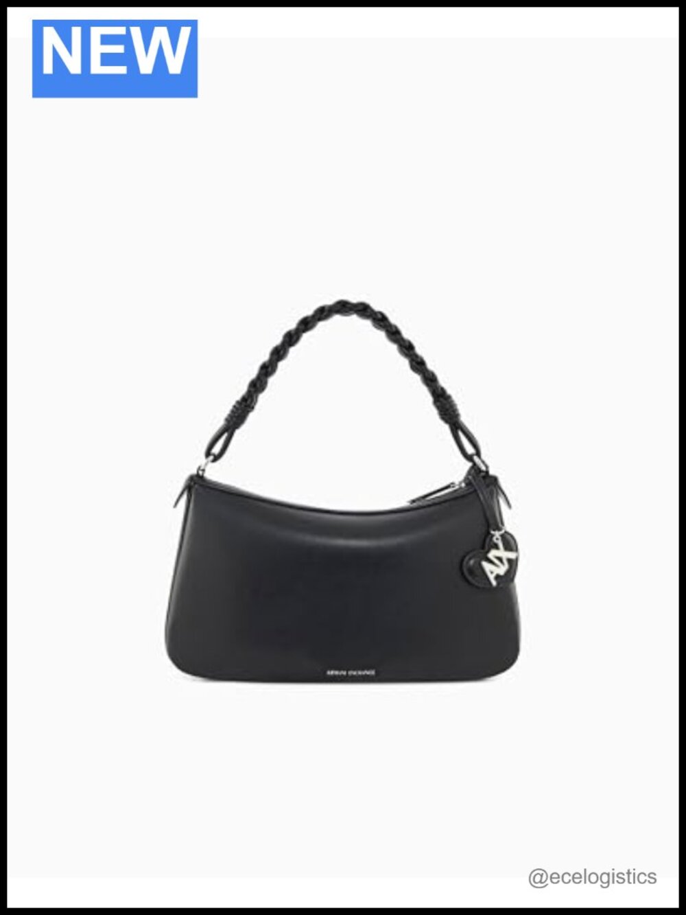 Armani Exchange Maya Shoulder Bag Medium Black